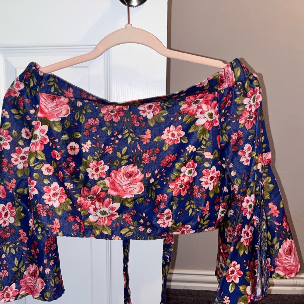 Floral crop top